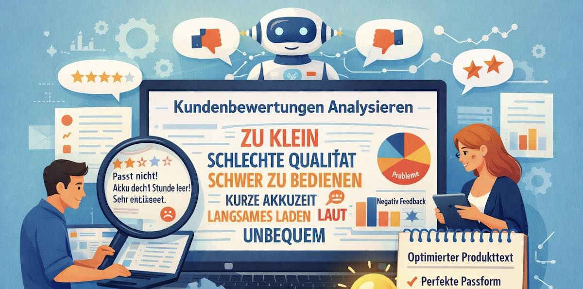 Kundenbewertungen analysieren für Produkttexte