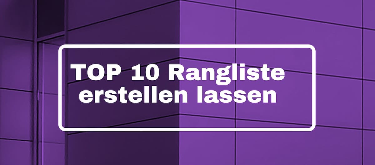 TOP 10 Rangliste erstellen lassen