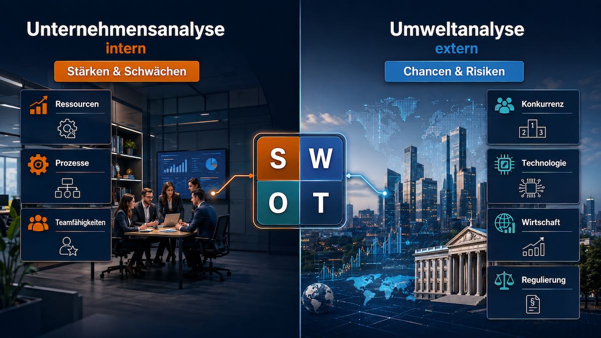 Unternehmensanalyse intern vs extern