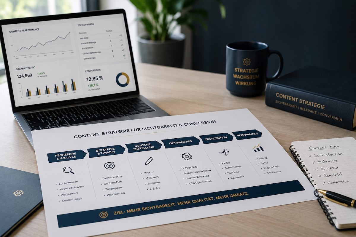 Content Strategie für Sichtbarkeit und Conversion